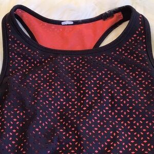 Lululemon Black Orange Sports Top/Sports Bra